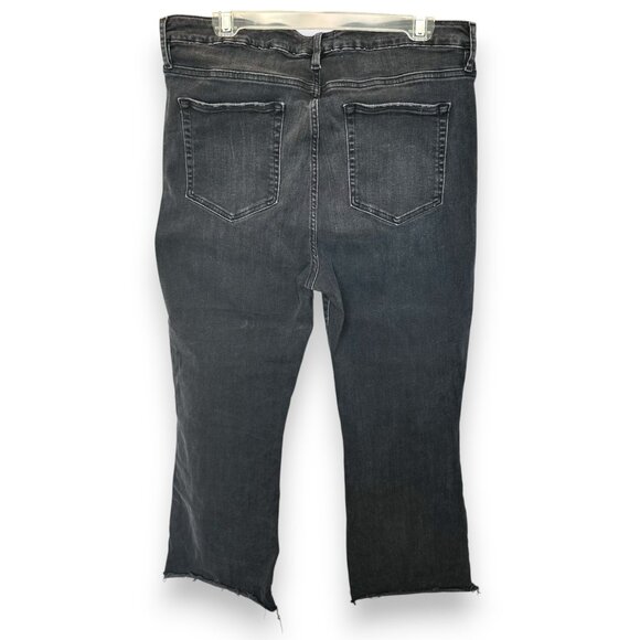 FRAME Le Crop Mini Boot Raw Hem Jeans Women's Size 32 Excellent Condition - Picture 3 of 10